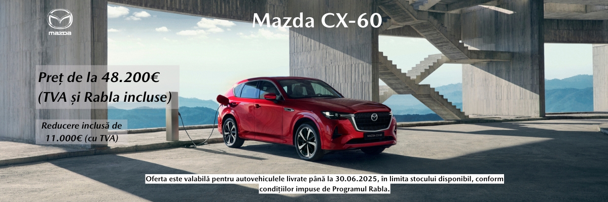 Mazda CX-60 – Putere și Eleganță, Acum cu 10.600€ Reducere Inclusă!